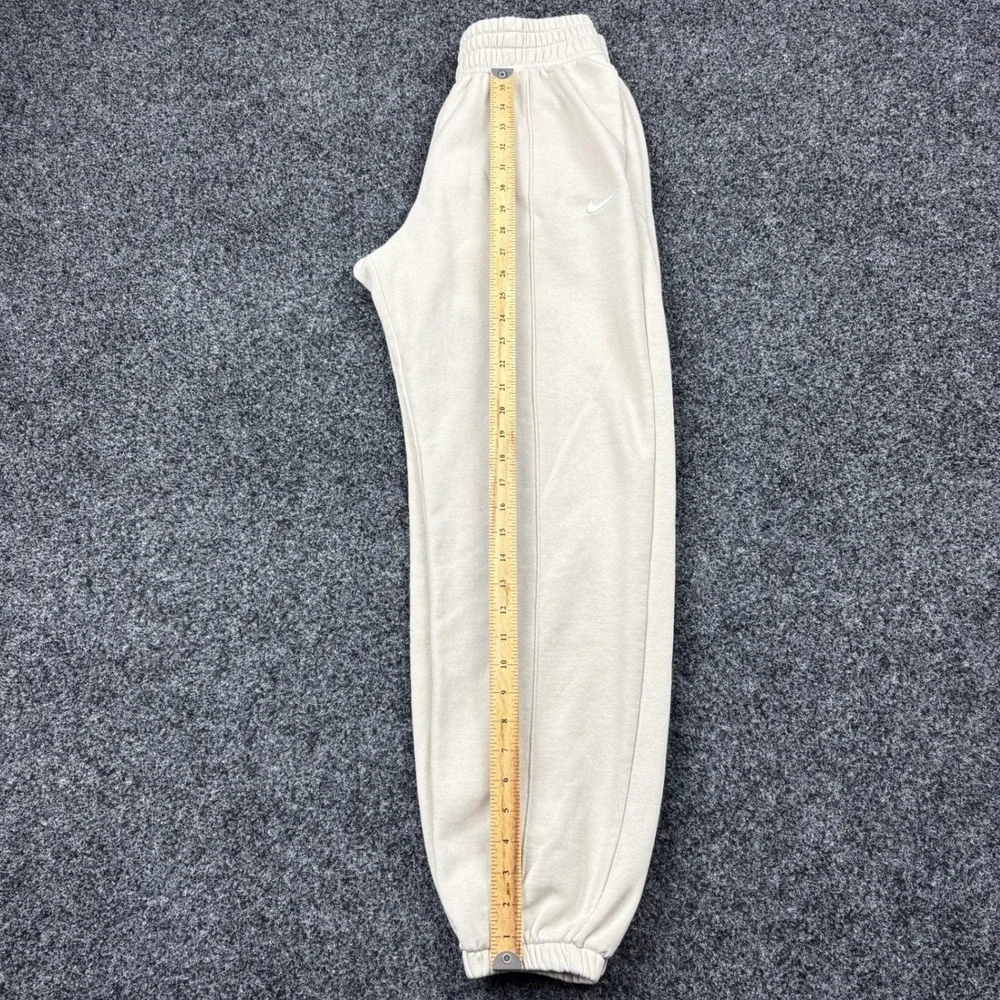 Nike Sportswear Essential Fleece Pintuck Sweatpants Cream Off White Womens Small